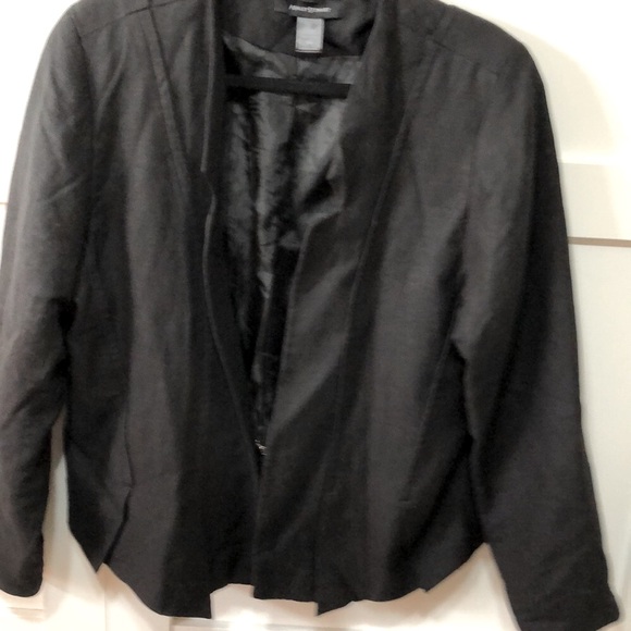 Ashley Stewart Women Linen Blazer Jacket - Picture 3 of 4